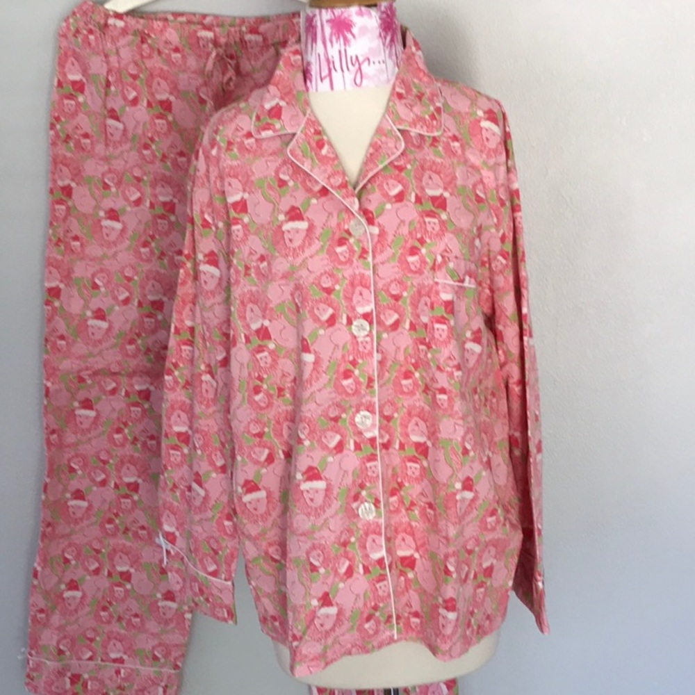 Rare Lilly Pulitzer Santa Paws Lion PJs Collectors - Picture 3 of 11